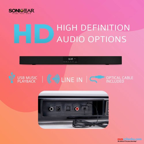 SONICGEAR SONICBAR BT3500 SOUNDBAR AND SUBWOOFER (1Y)